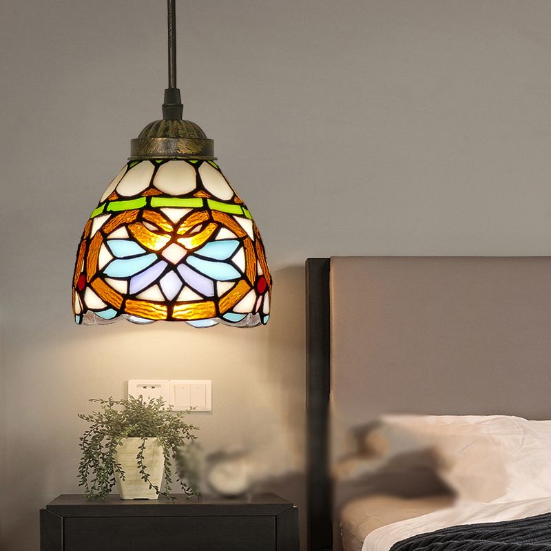 Valerio Retro Kleurrijk LED Hanglampen Geel/Bruin Metaal Woonkamer/Slaapkamer