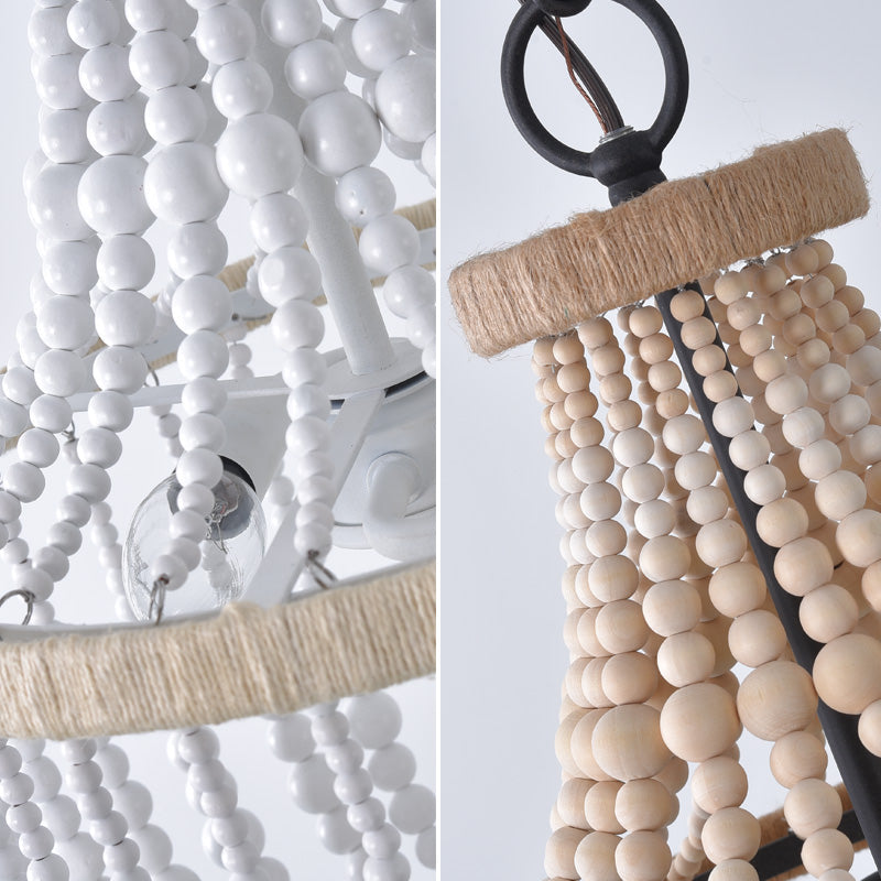Victor Design LED Hanglamp Wit/Hout Metaal/Houten Slaapkamer/Woonkamer/Kinderkamer