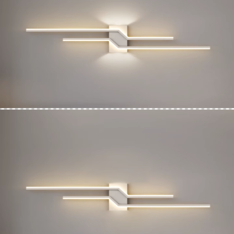 Arthur Industriele LED Wandlamp Zwart/Wit Metaal Woon/Slaapkamer