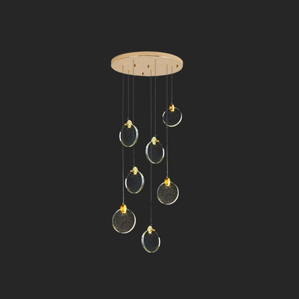 Marylin Moderne LED Hanglampen Wit/Goud Metaal/Crystal Woonkamer