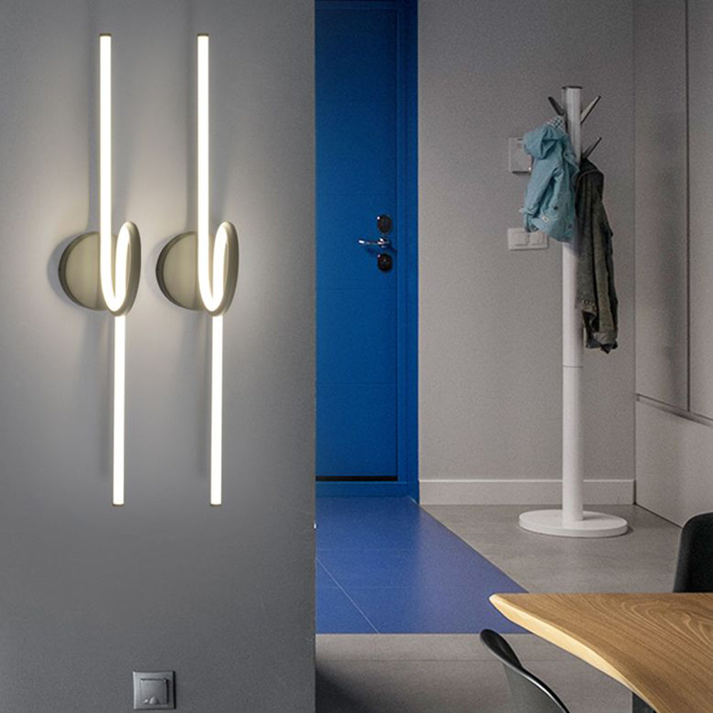 Leigh Badkamer Wandlamp Zwart Wit Metaal Silicagel Woonkamer Slaapkamer