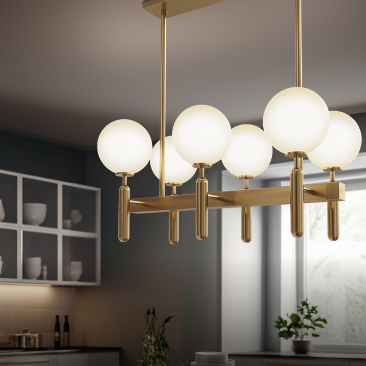 Marilyn Moderne Design LED Kroonluchters Gouden Metaal Woonkamer
