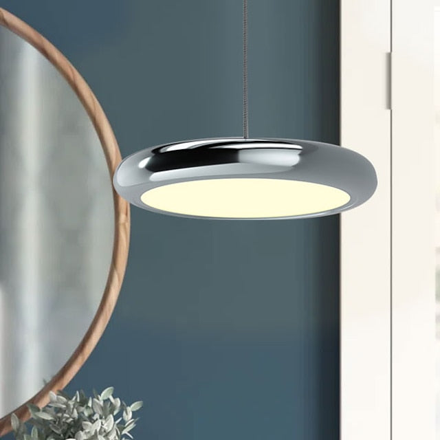 Leilani Modern Ronde LED Hanglampen Zwart Wit Metaal Acryl Woonkamer