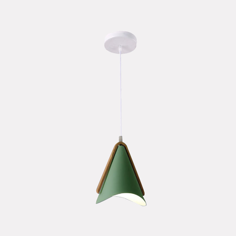Morandi Moderne LED Hanglampen Roze/Groen/Geel Metaal/Hout Eetkamer