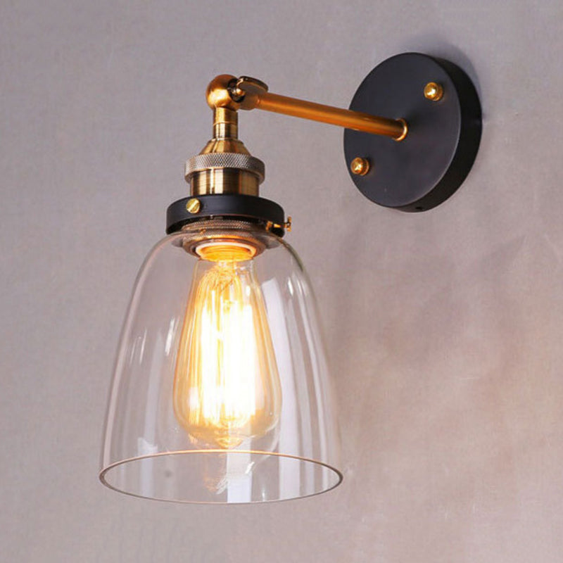 Marcello Design Vintage Wandlamp Metaal Glas Slaapkamer Woonkamer
