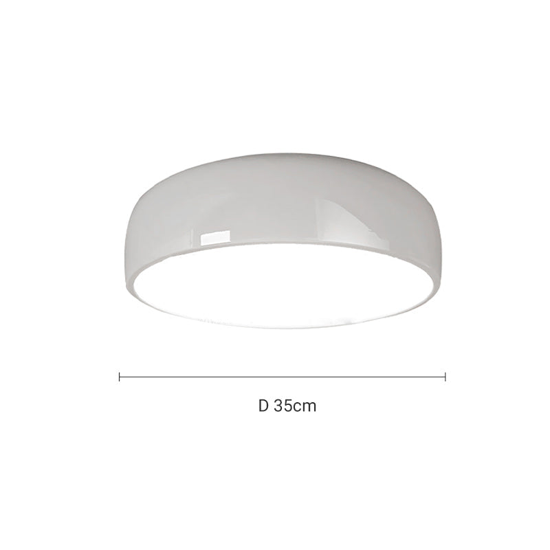 Leilani Ronde LED Plafondlampen Wit Zwart Metaal Acryl Woonkamer