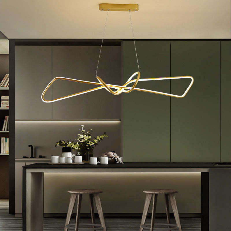 Orsini Design LED Hanglampen Zwart Goud Metaal Eetkamer Woonkamer