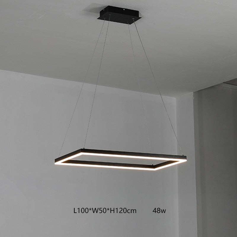 Orsini Design LED Hanglampen Zwart Wit Metaal Eetkamer Slaapkamer