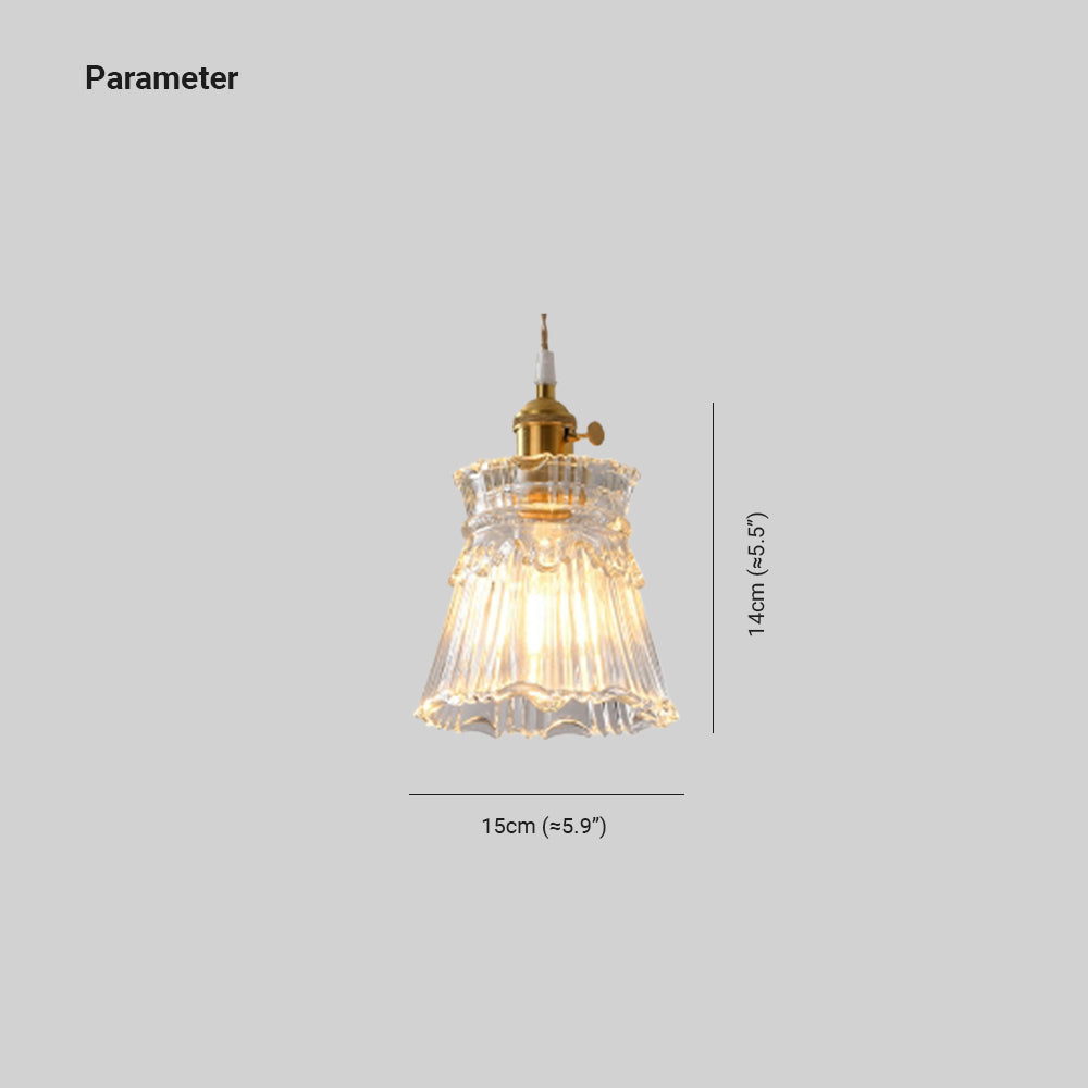 Hailie Vintage Art LED Hanglamp Metaal Glas Slaapkamer Woonkamer
