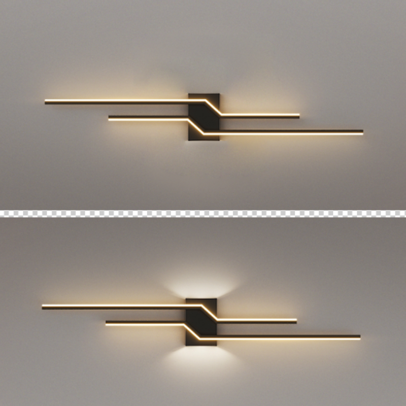 Arthur Industriele LED Wandlamp Zwart/Wit Metaal Woon/Slaapkamer