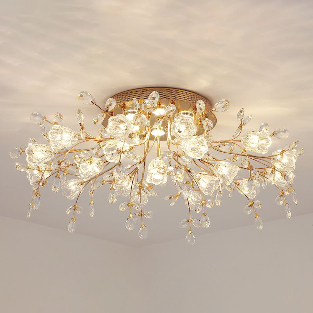 Lili Design LED Plafondlamp Metaal Glas Woonkamer Eetkamer