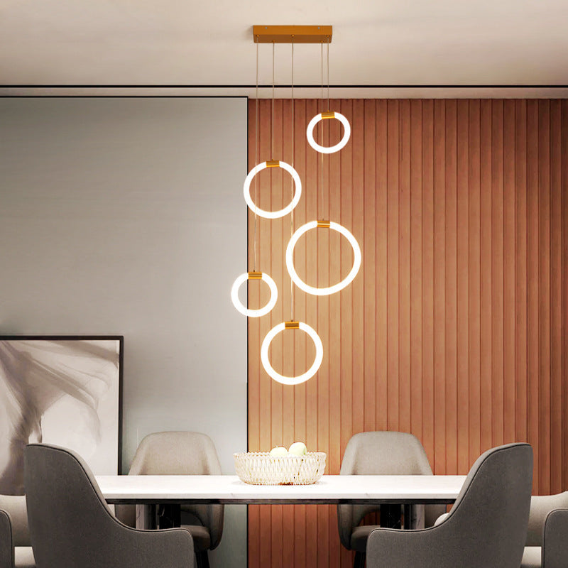 Jibril Moderne Ronde LED Hanglamp Metaal/Acryl Woonkamer/Slaapkamer