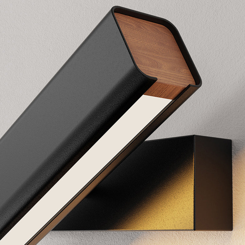 Brio Moderne Rechthoek LED Wandlampen Zwart Wit Metaal Woonkamer Slaapkamer