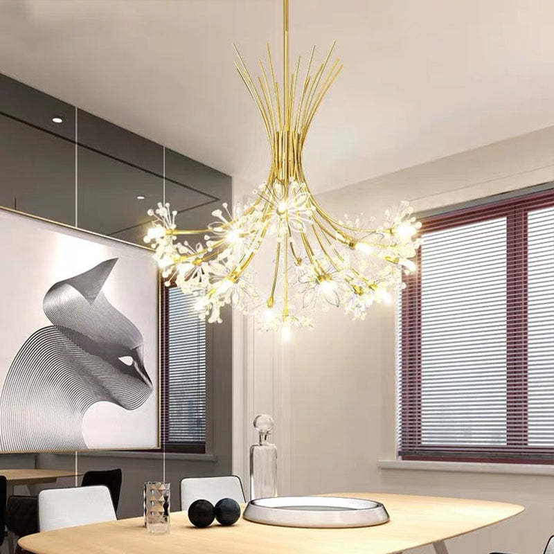 Lily Moderne Luxe LED Kroonluchters Zwart/Goud Woonkamer Eetkamer