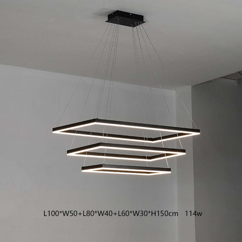 Orsini Design LED Hanglampen Zwart Wit Metaal Eetkamer Slaapkamer