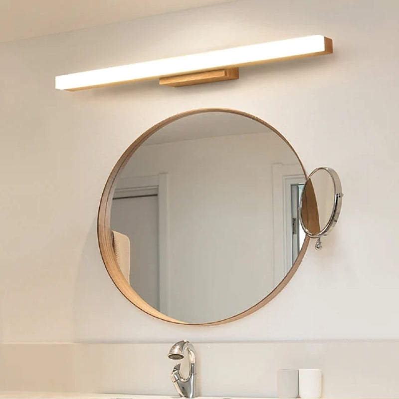 Leigh Moderne Minimalistische Lineaire Wandlampen Hout Woonkamer