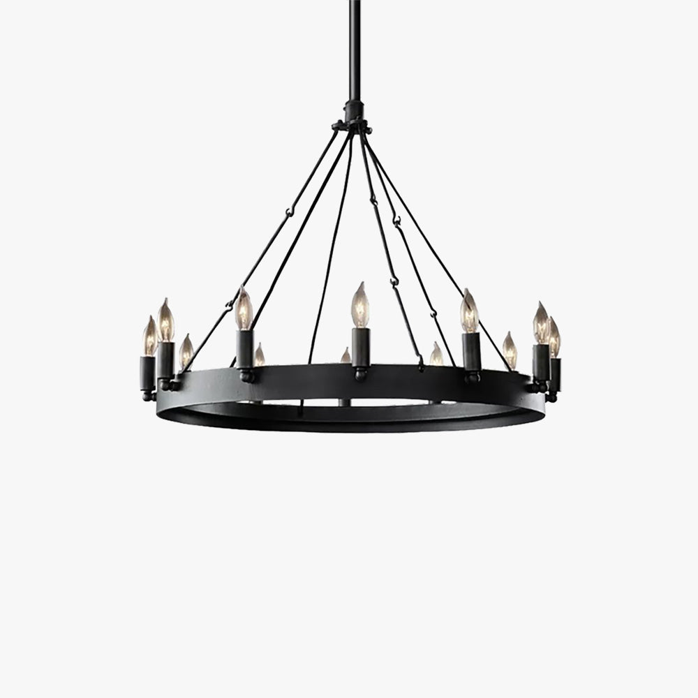 Caspian Industriele LED Hanglamp Zwart Metaal Woon/Slaapkamer Eettafel