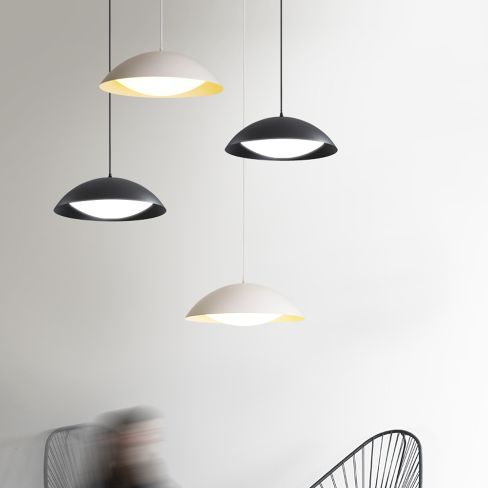 Hailie Moderne Minimalistisch Hanglampen Wit Metaal Eetkamer