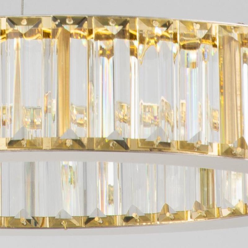 Marilyn Moderne Ronde LED Hanglamp Metaal/Kristal Goud Slaapkamer/Woonkamer/Eetkamer