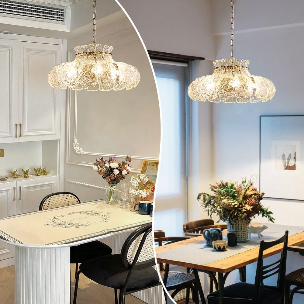 Carina Modern Peer Gevormd Kroonluchters IJs Smelten Glas Slaapkamer