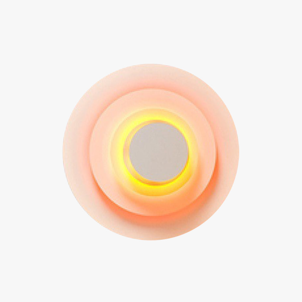 Morandi Moderne Ronde LED Wandlamp Metaal Roze/Blauw/Geel Slaap/Eetkamer