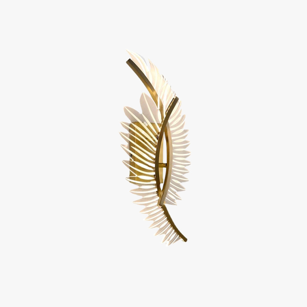 Kristy Moderne Wandlamp Metaal/Acryl Gouden Vleugels Design Sconce Voor Slaap/Woonkamer