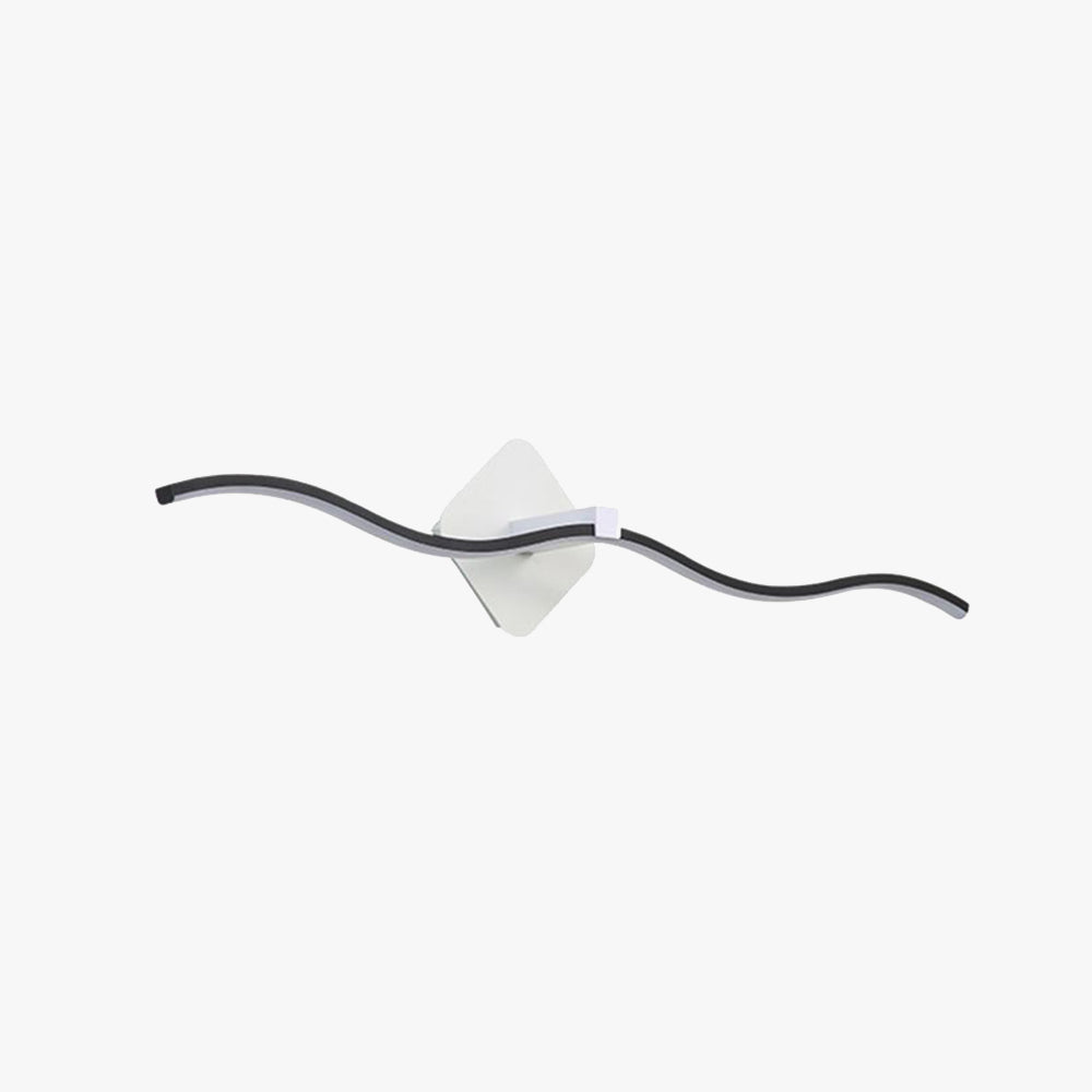 Louise Moderne Design LED Minimalistische Wave Lineaire Wandlamp Metalen Zwart/Wit Woon/Slaap/Badkamer