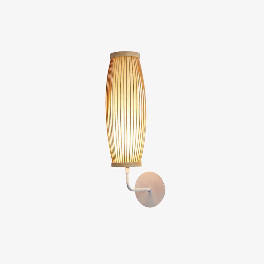 Muto Modern Design LED Wandlamp Bruin  Bamboe Metaal Slaapkamer