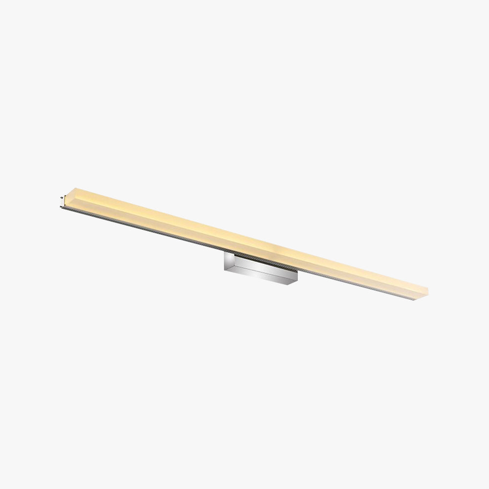 Leigh Basis Rechthoekig Wandlamp Zilver Metaal/Acryl Bad/Slaapkamer