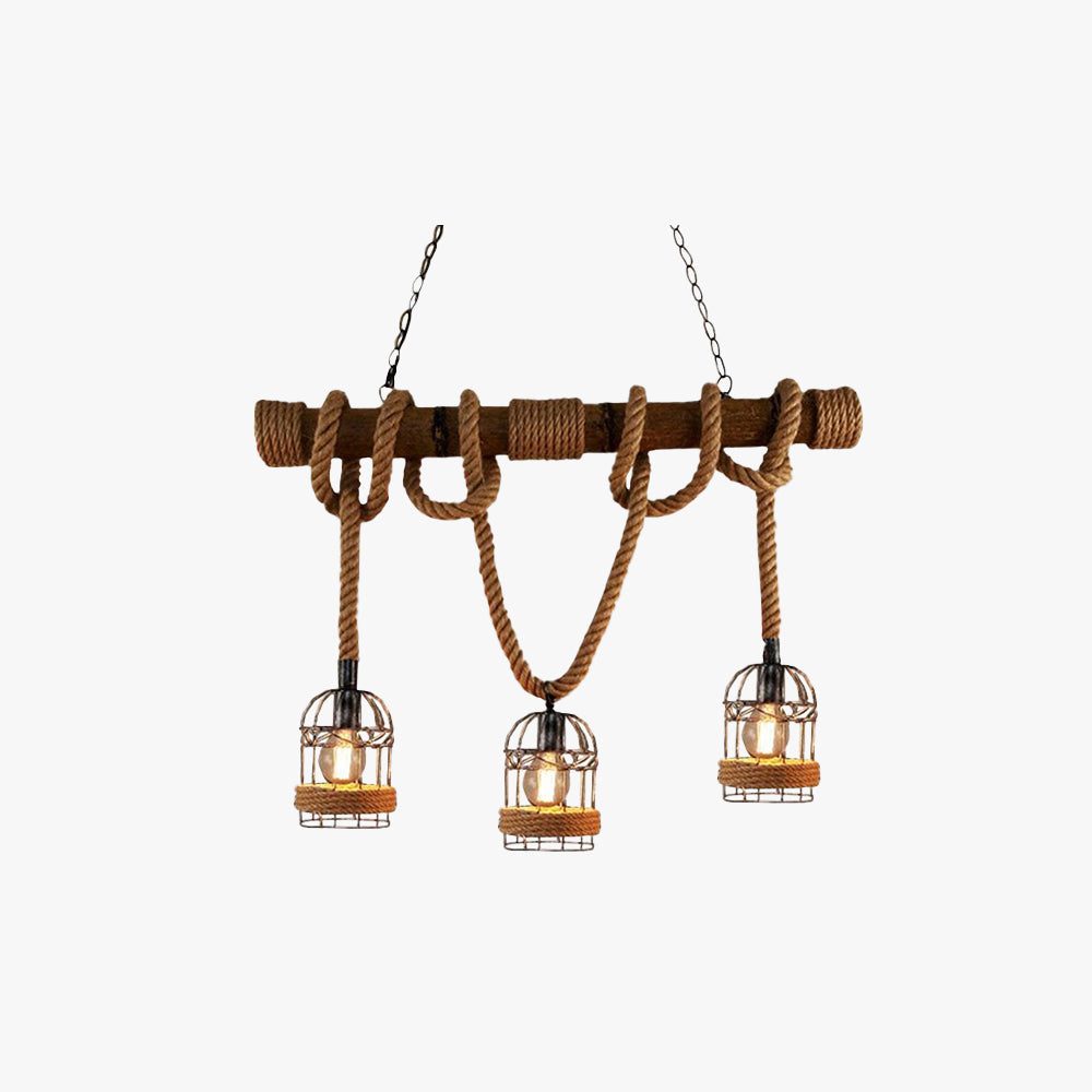 Valerio Retro Design LED Hanglampen Metaal Hout Woonkamer Eetkamer