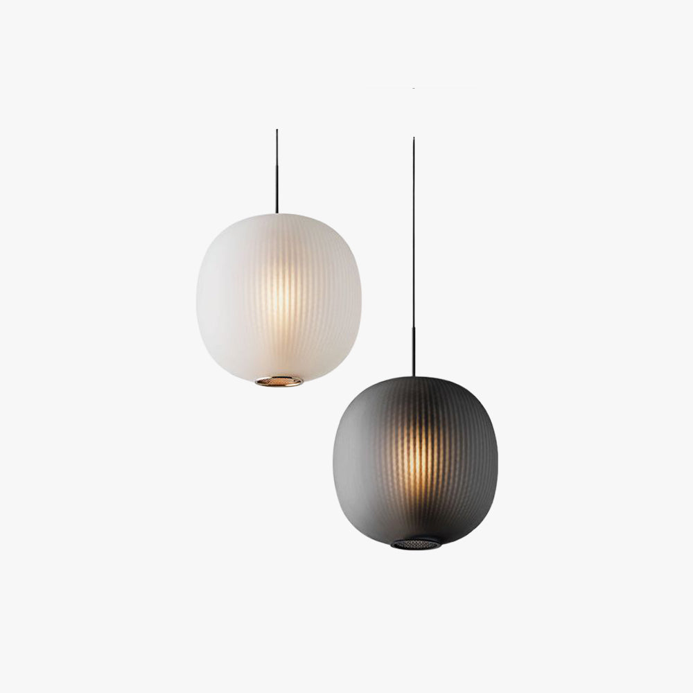 Hailie Ronde LED Hanglampen Grijs Metaal Glas Eetkamer Woonkamer