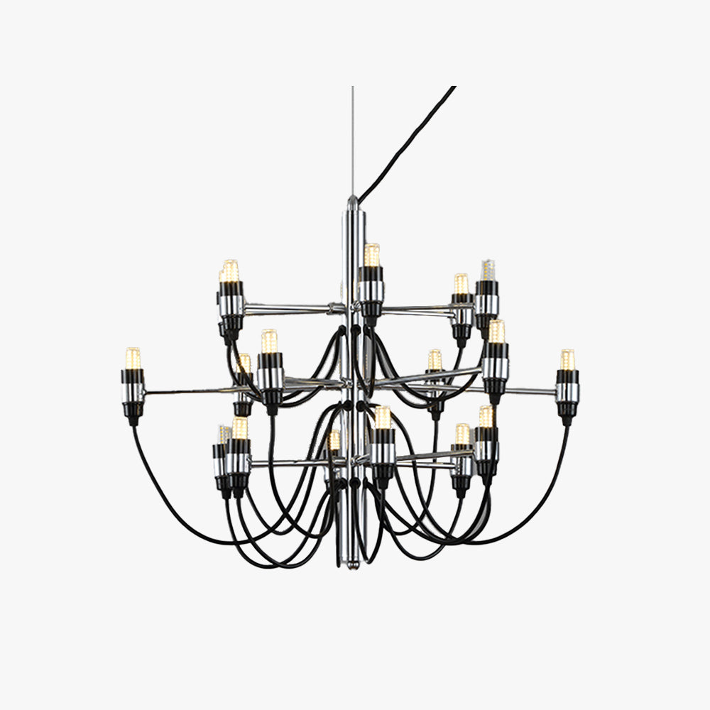 Marcello Retro Design Hanglamp Lineaire Metalen Zwart Eet/Woonkamer