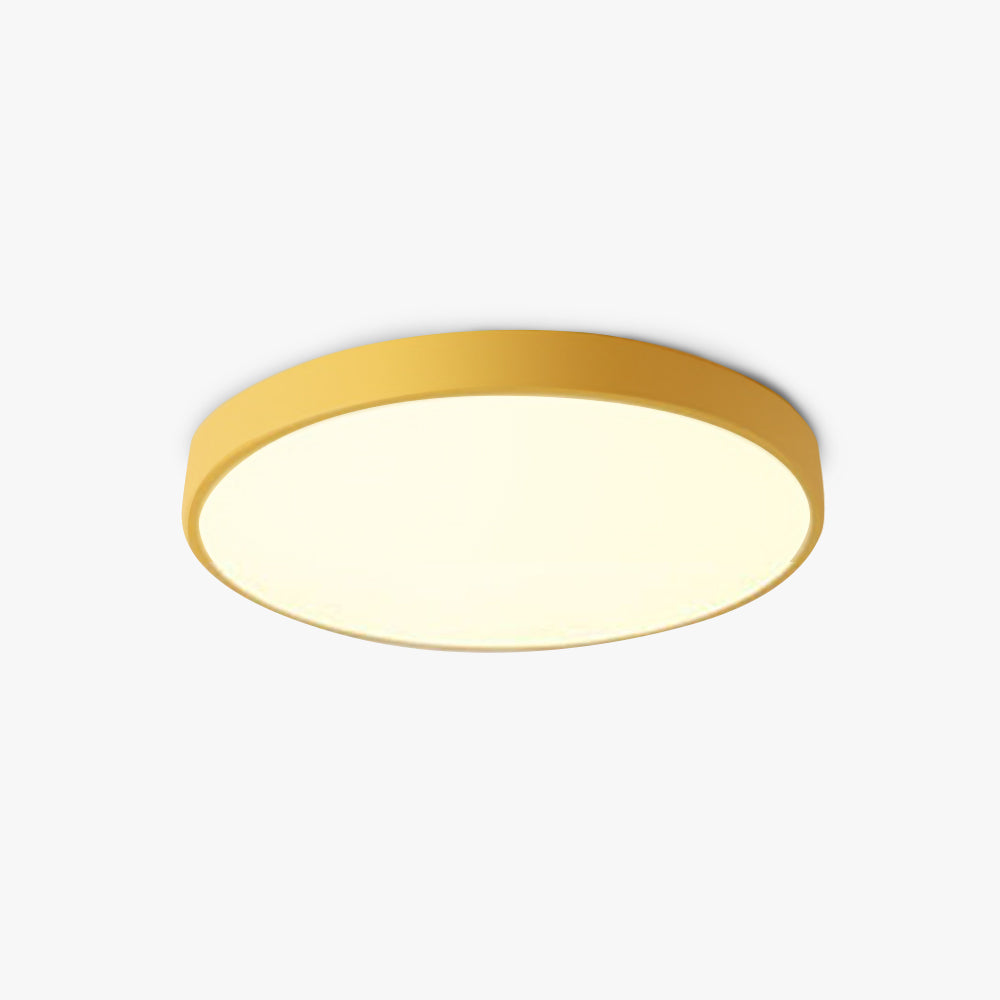 Morandi  Moderne Ronde LED Plafondlamp Roze Grijs Metaal Woonkamer