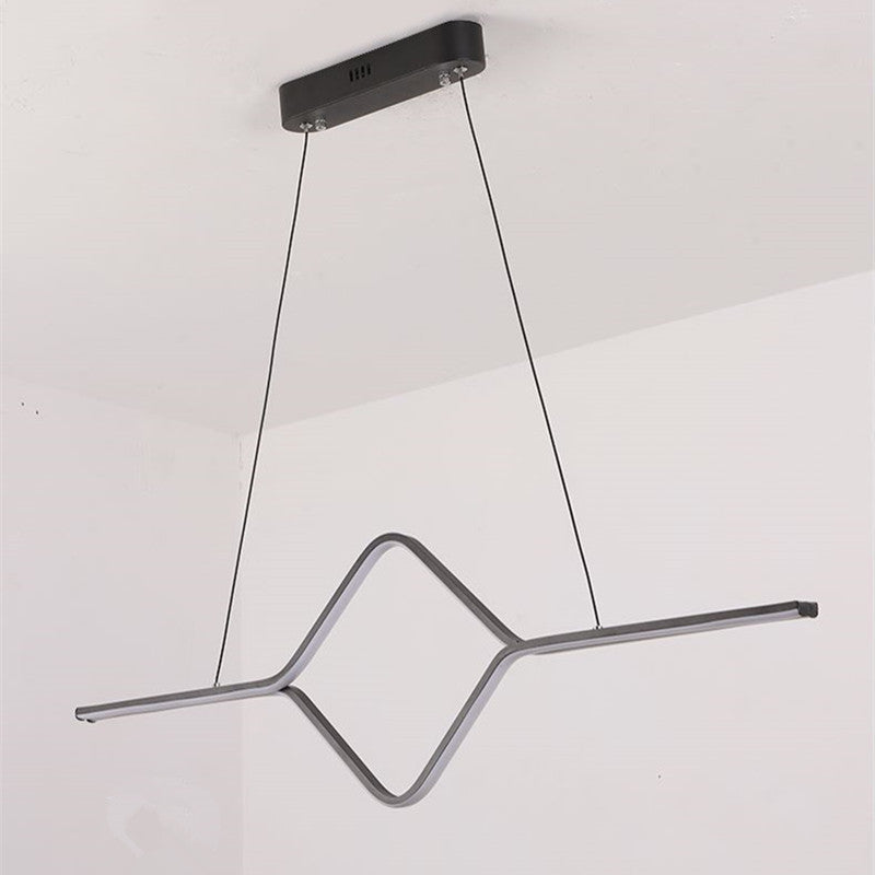 Orsini Moderne Lineair Vierkant LED Hanglamp Goud/Zwart Slaapkamer/Eetkamer