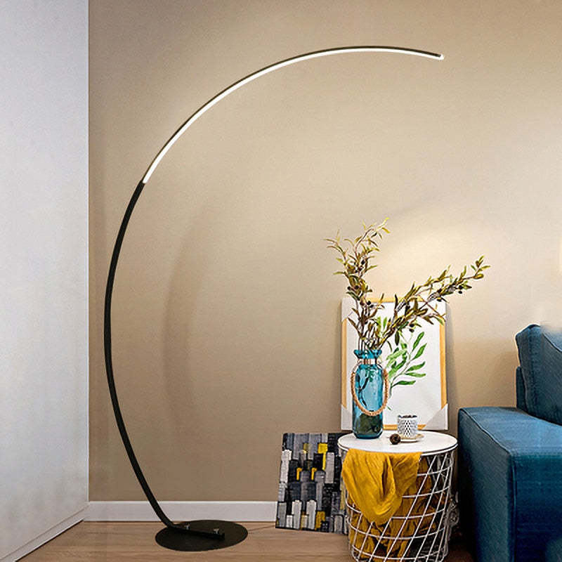 Modern Industriele LED Vloerlamp Wit/Zwart Slaap/Woonkamer Metaal&Silicium