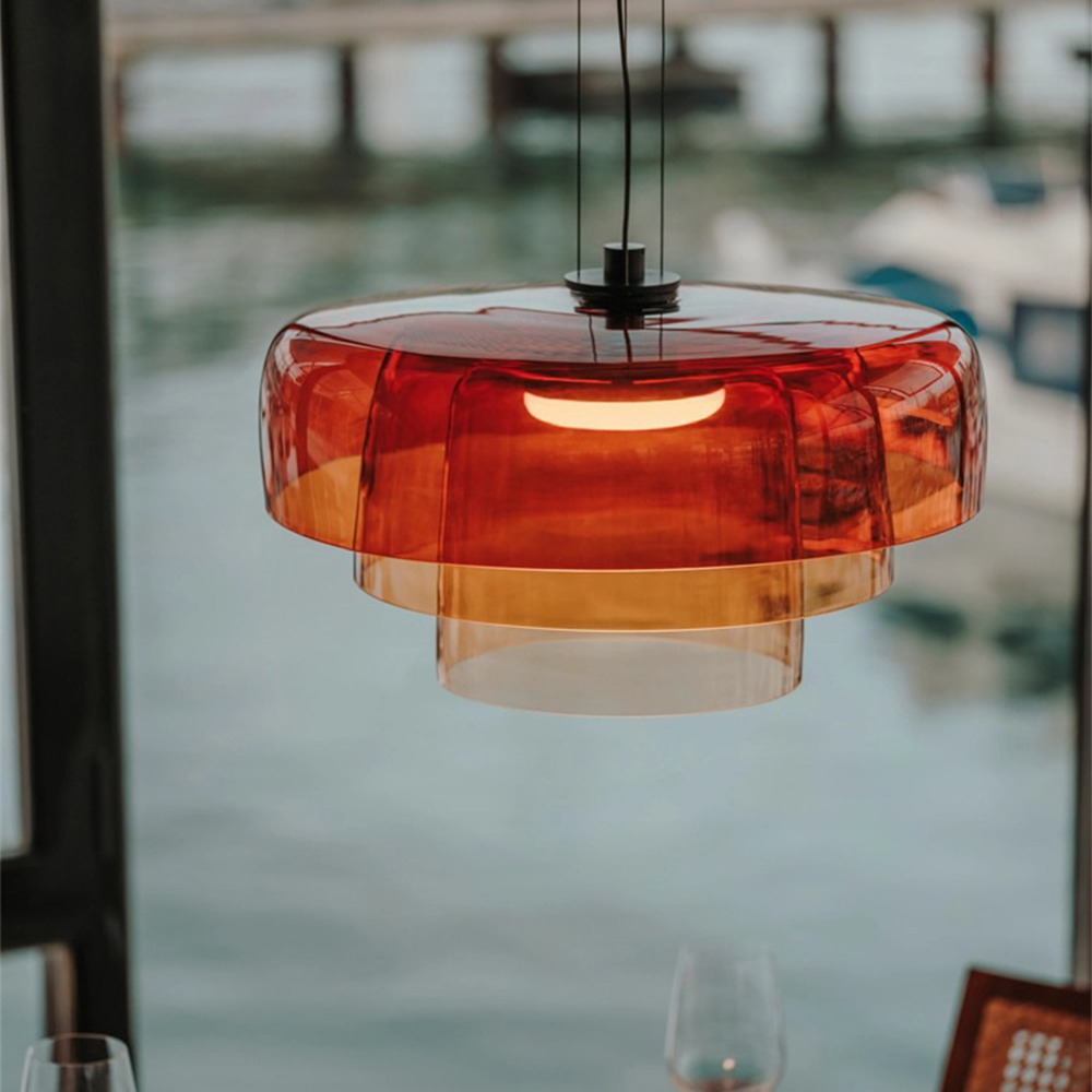 Morandi Modern Komvormige Hanglampen Glas Eetkamer