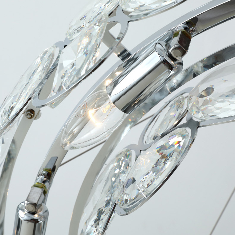 Marilyn Modern LED Ronde Kroonluchters Kristal Metaal Woonkamer
