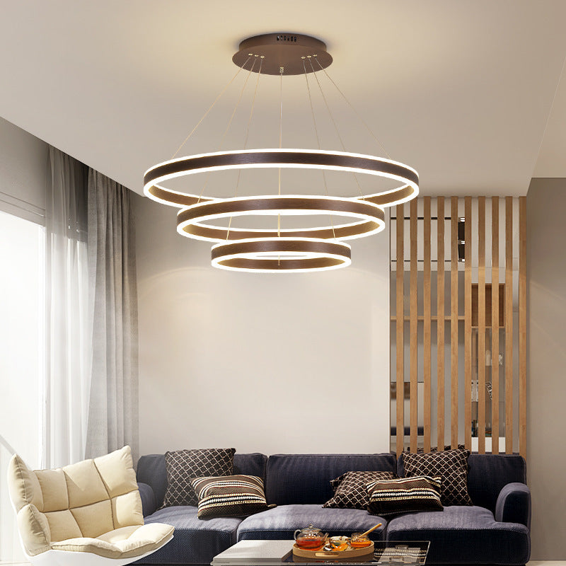 Alonza Moderne LED Hanglampen Koffie Metaal Woonkamer/Slaapkamer