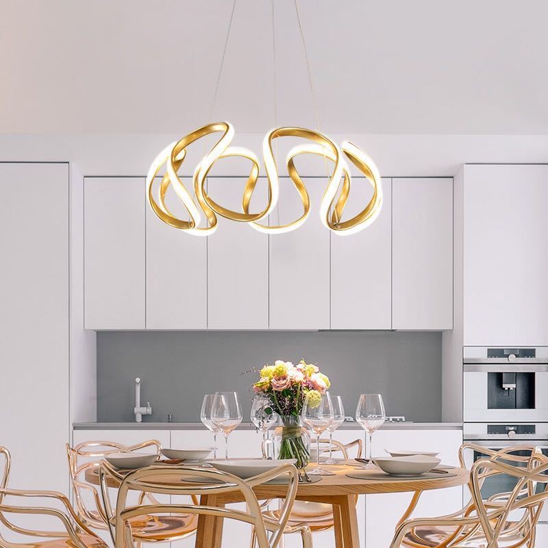 Louise Design LED Hanglampen Gouden Grijs Silica Gel Metal Slaapkamer