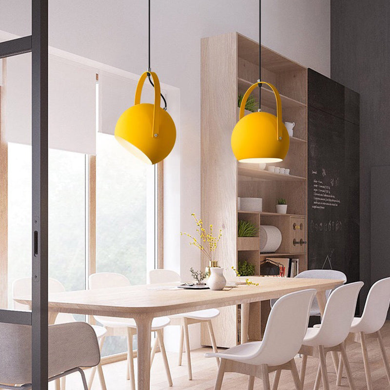 Morandi Moderne LEDHanglamp Geel/Blauw/Roze/Gary Metaal Slaap/Kinder/Woonkamer