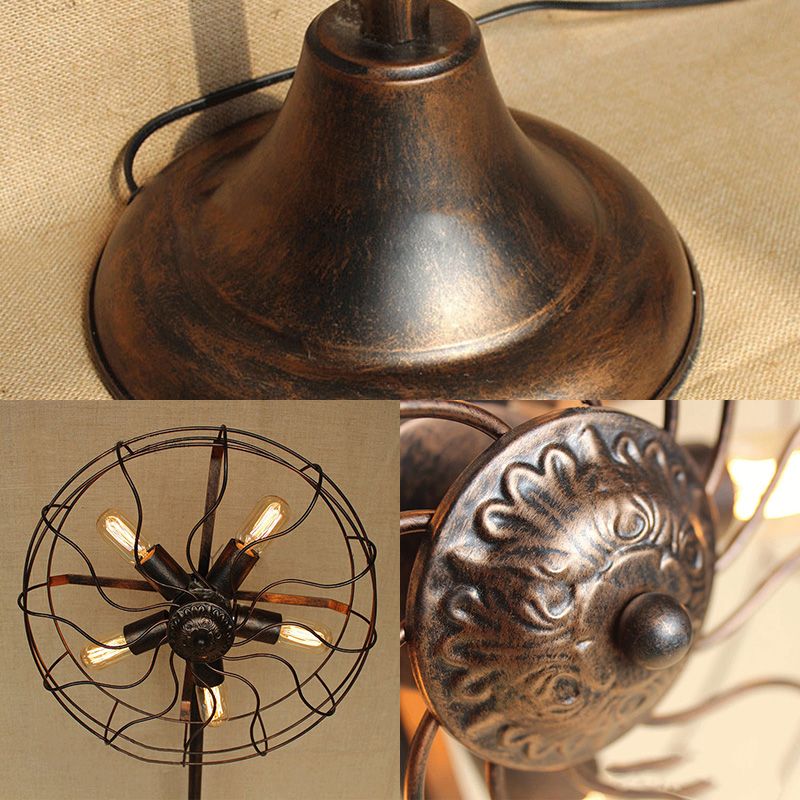 Valerio Vintage Design Industriele LED Vloerlamp Metaal Woon/Slaapkamer