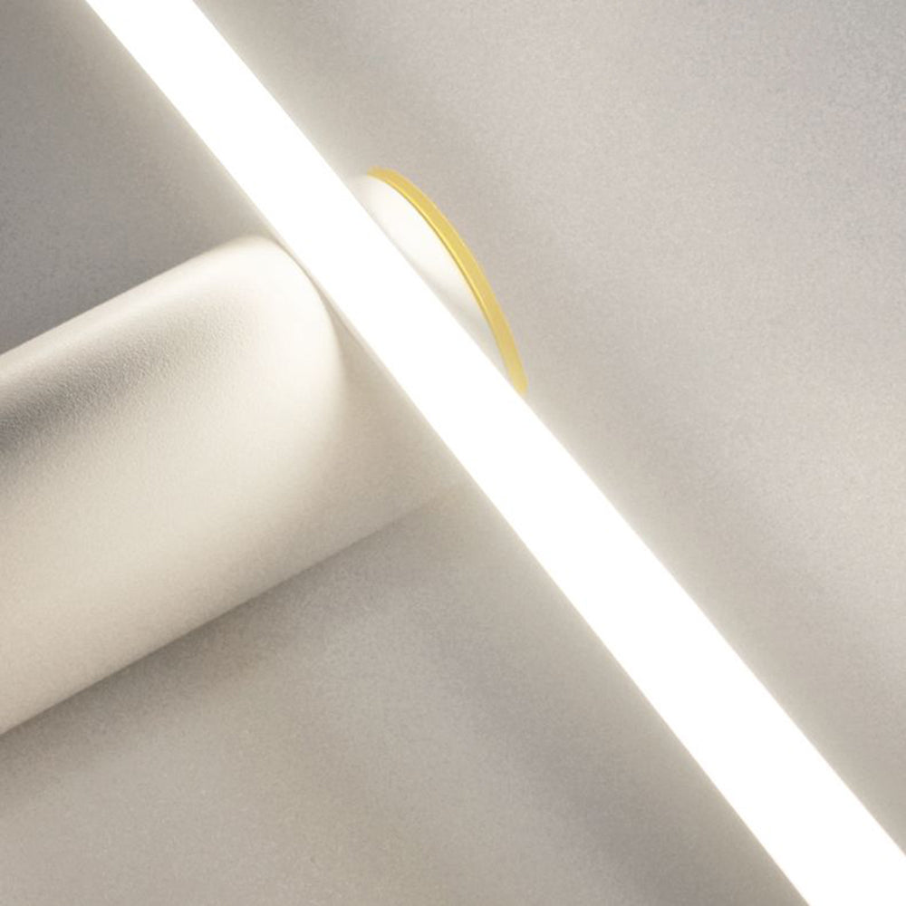 Leigh Badkamer Wandlamp Zwart Wit Metaal Woonkamer Slaapkamer