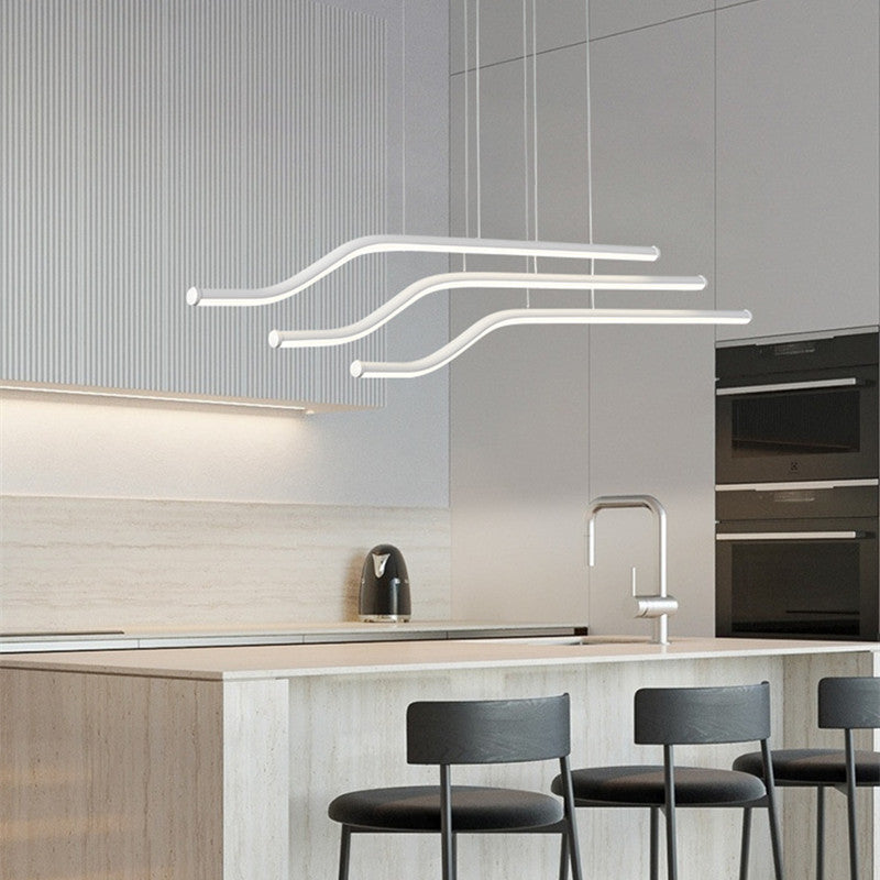 Louise Design Moderne LED Hanglampen Zwart Wit Metaal Silicagel Slaapkamer