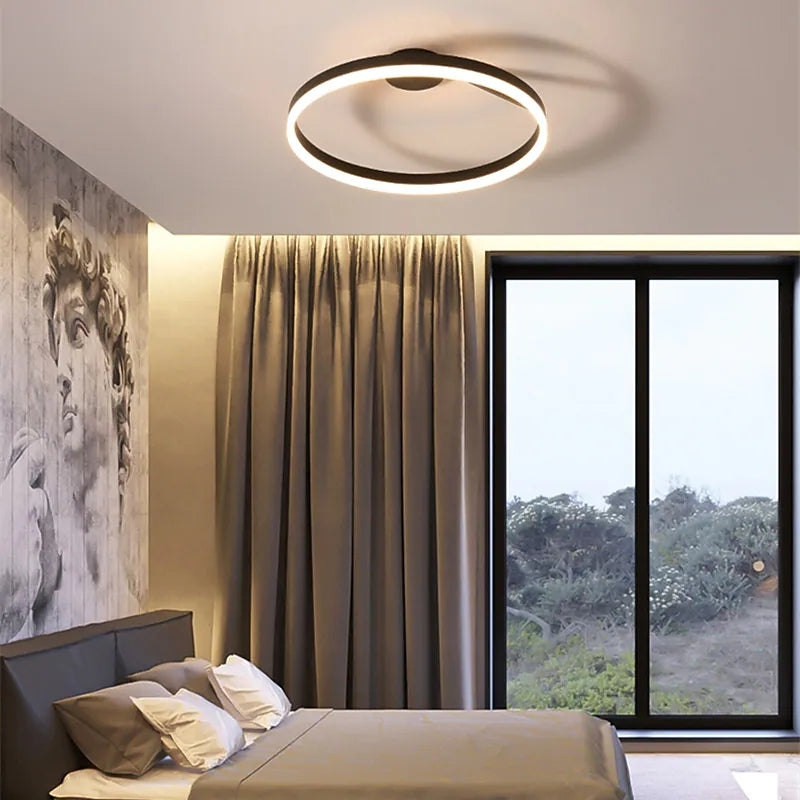 Alonza Moderne Design Gouden LEDPlafondlampen Wit Zwart Metaal