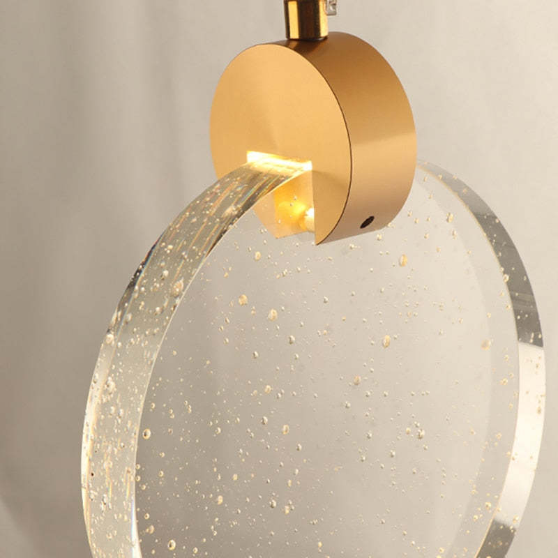 Marylin Moderne LED Hanglampen Wit/Goud Metaal/Crystal Woonkamer