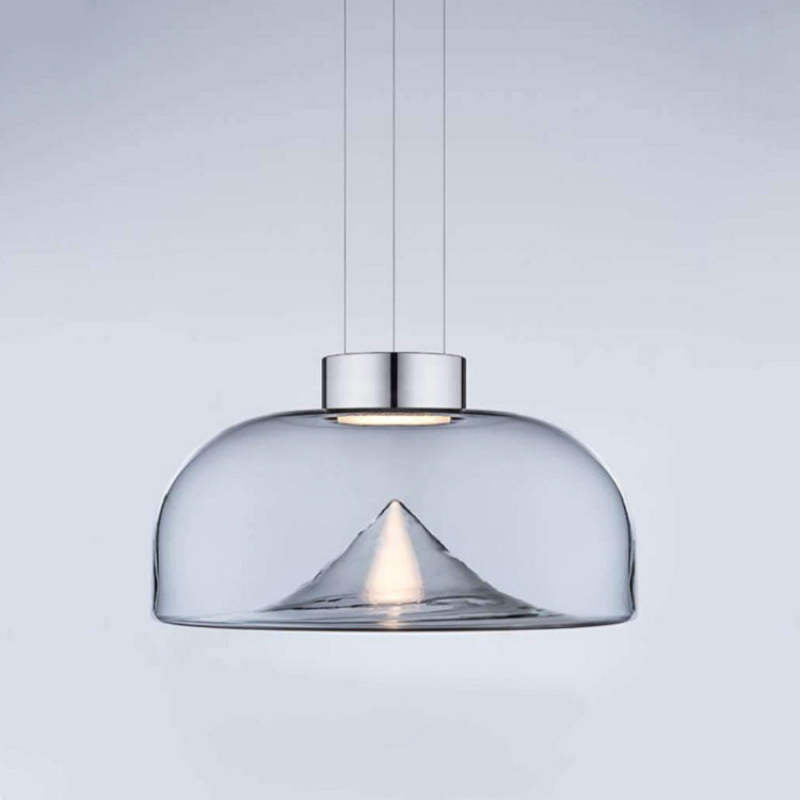 Herbert Design Berg LED Hanglamp Metaal/Glas Transparant Woon/Slaap/Kinderkamer
