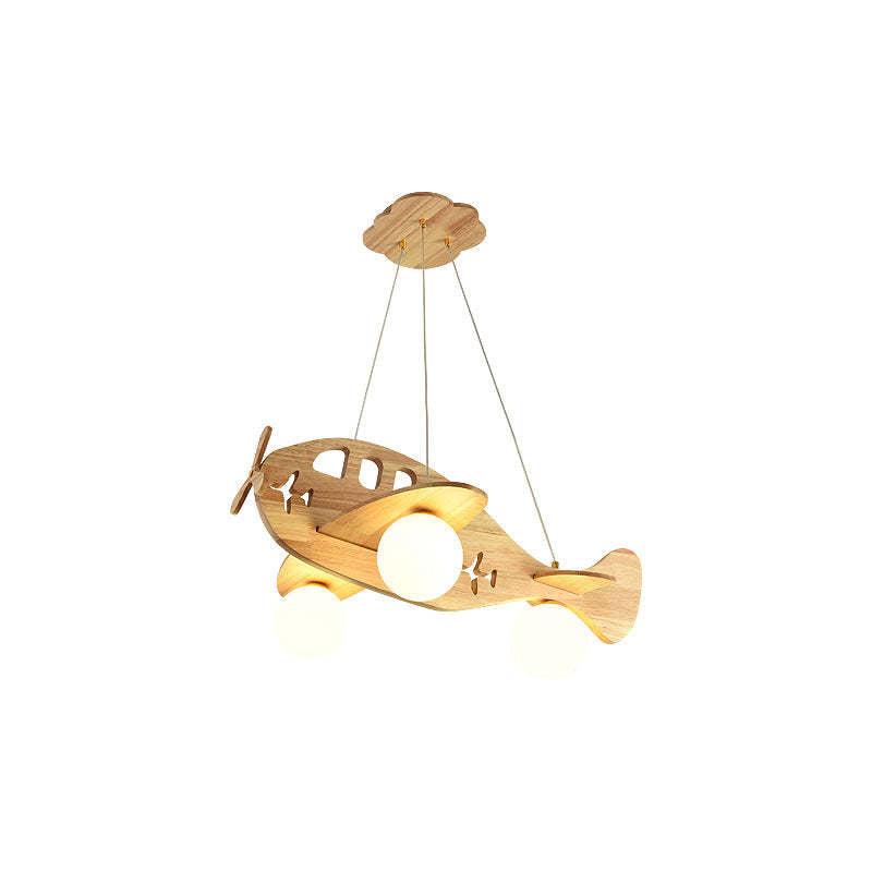Minori Kleine LED Hanglampen Metaal Hout Slaapkamer Woonkamer