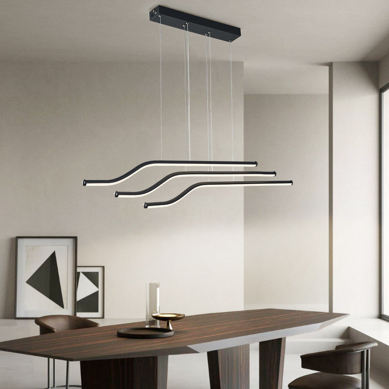 Louise Design Moderne LED Hanglampen Zwart Wit Metaal Silicagel Slaapkamer