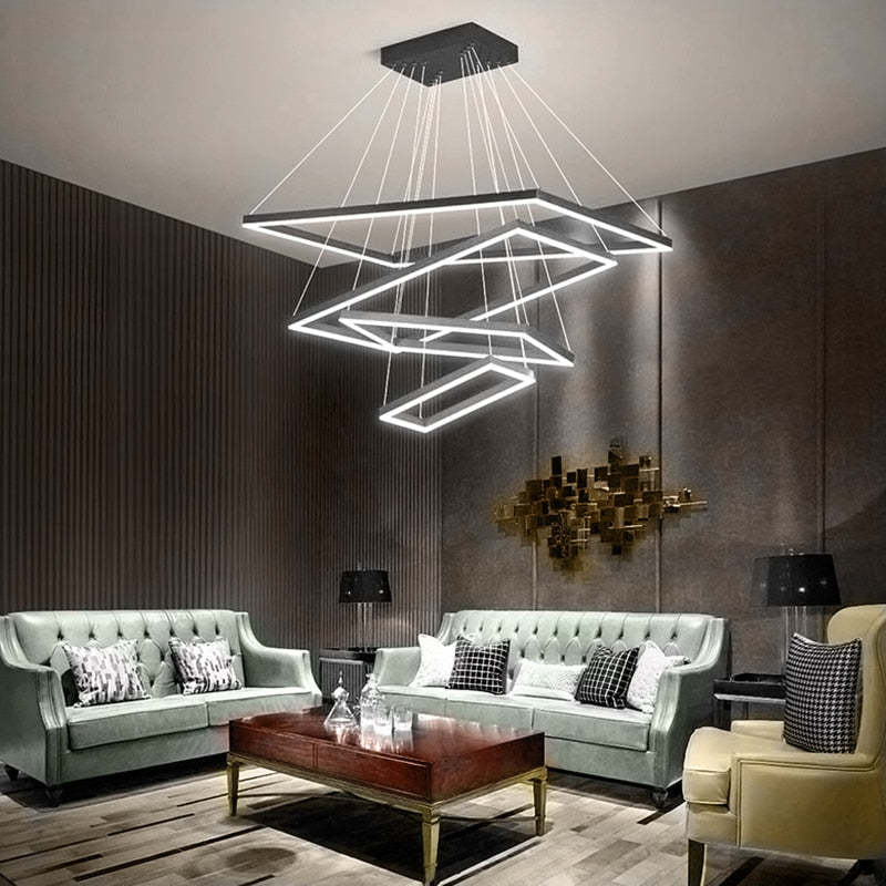 Orsini Design LED Hanglampen Zwart Wit Metaal Eetkamer Slaapkamer