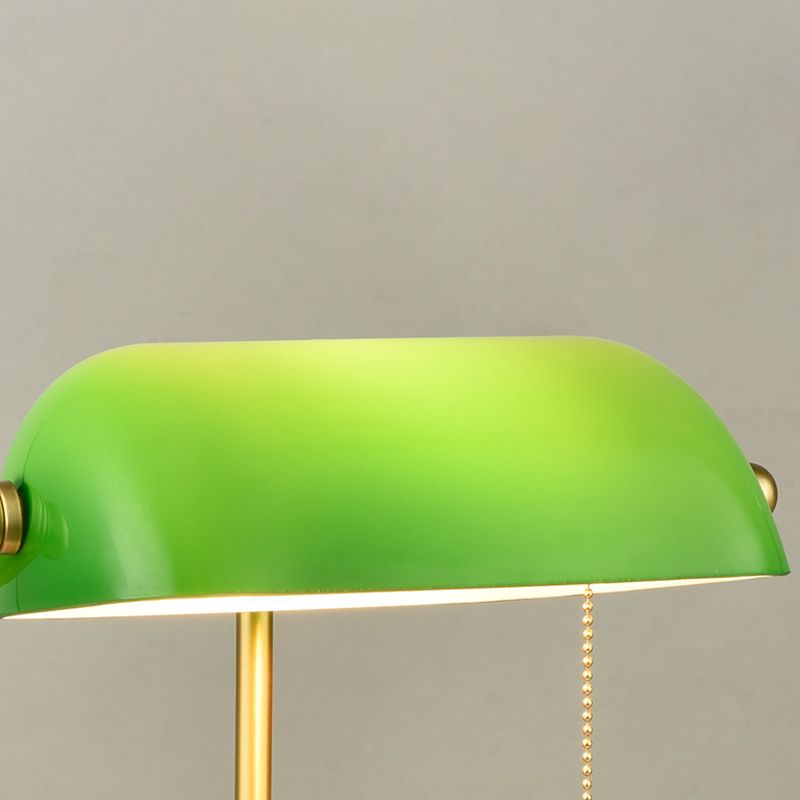 Valerio Retro Irregular Metal/Glass Table Lamp, Green